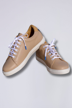 sneaker leder beige damen