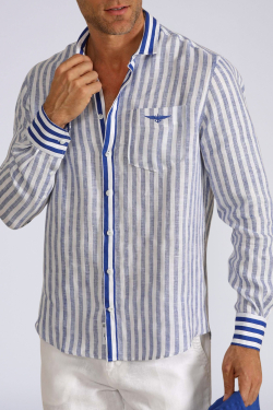 Camicia Lino A Righe