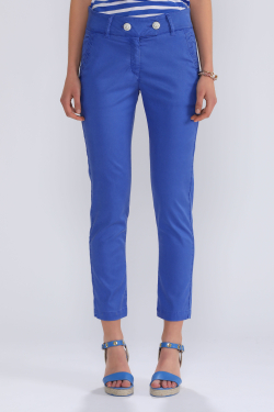 Pantalón Azul Mujer - Pantalones Mujer - ESCALES