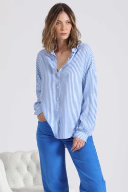 Royale Striped Shirt Blue-White