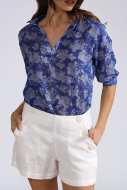 Blusa Voile Fond des Mers