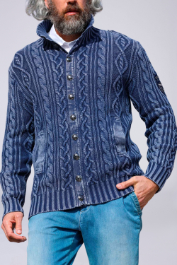 Cable-Knit Cardigan ESCALES for Men