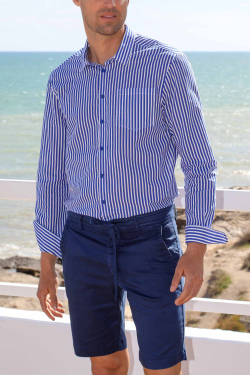 Chemise Voile Rayée