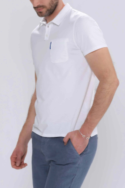 Polo Hombre Manga Corta Blanco - Polos Hombre - ESCALES