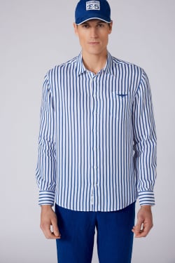 Camicia di Lino Rayata