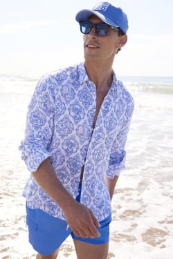 Camicia di Lino "Voyages et Légendes"