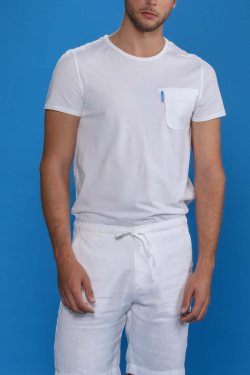 Camiseta Cuello Redondo Hombre en color Blanco - Boutique en línea Oficial ESCALES®