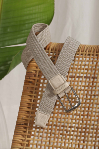 Ceinture Tressée Beige Escapade Printemps/Été Homme