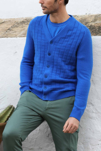 chaqueta cachemira azul