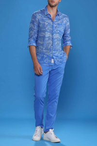 Pantalón Tencel Hombre color Azul - Boutique en línea Oficial ESCALES®