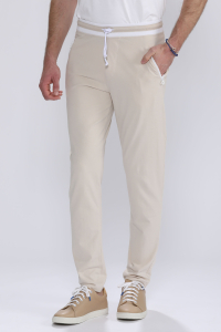 Beige Men's Sport Pants - Men's Pants - ESCALES