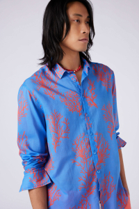 Camicia Voile "Mer de Corail"