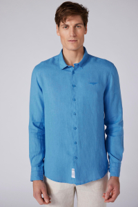 Chemise Lin Bleu ESCALES Printemps/Été Homme