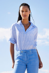 Blusa de Lino Rayada