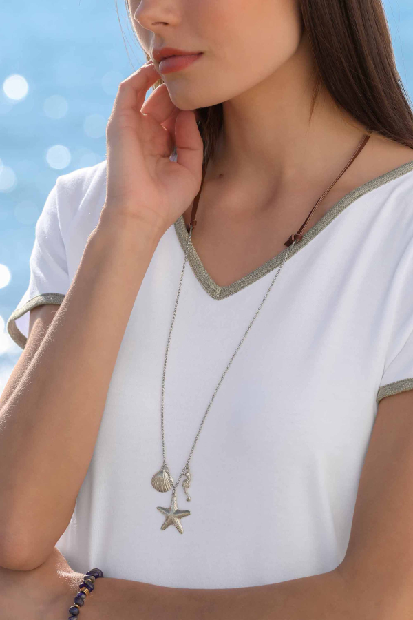 Sea Jewels - Silver Necklace