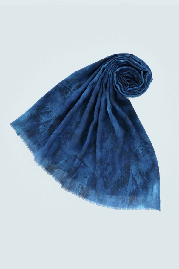 Foulard Tye & Dye Tie Dye Bleu