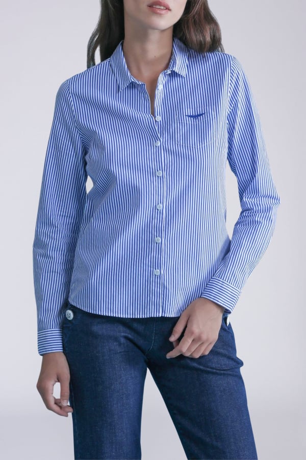 Camicia Donna Popeline A righe