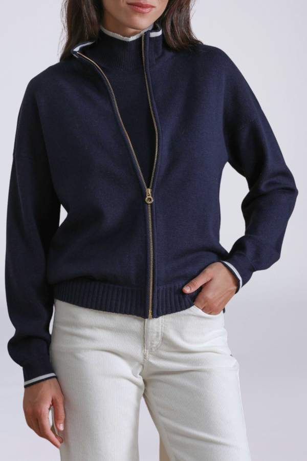 Cardigan Audrey con Cremallera