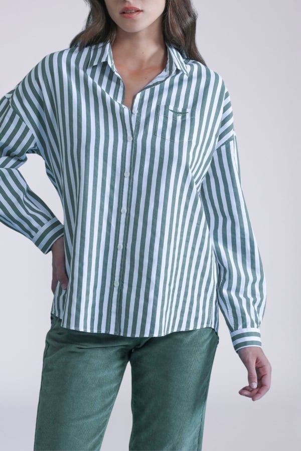 Camicia a righe Oxford Royale