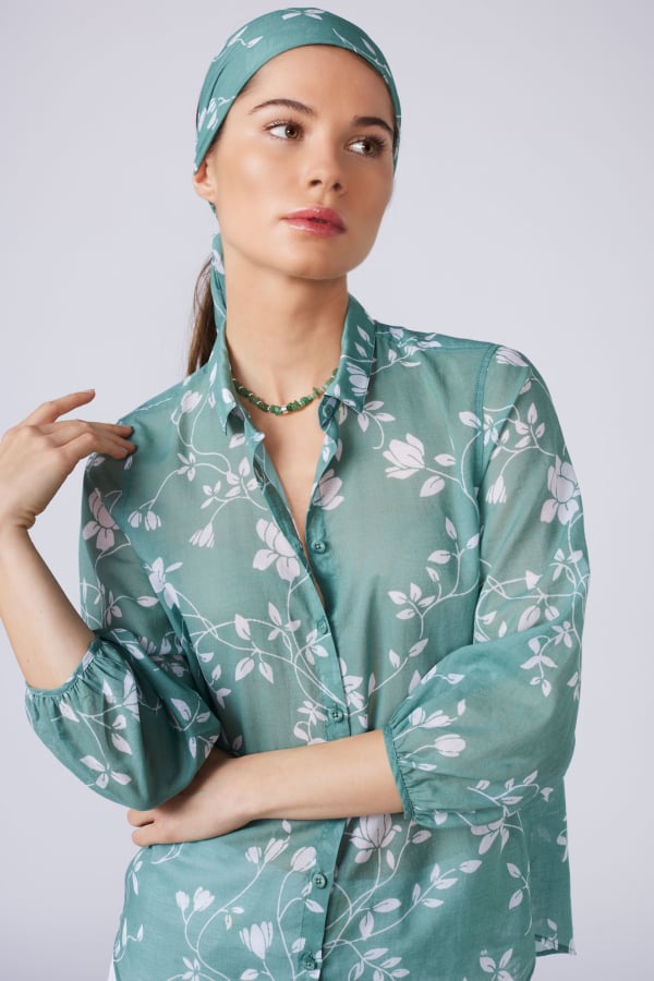 Рубашка Voile "Bouquet de Fleurs"