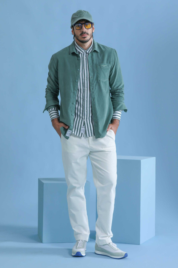FCRB 35 STAR OXFORD CHECK SHIRT スターシャツ　M Mandarin Collar Oxford Check Shirt – brinell